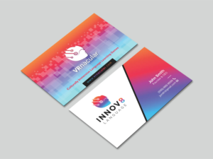 NEW Modern Sleek Business Card for VR Language Startup | Diseño de Tarjeta de Presentación por MDesign