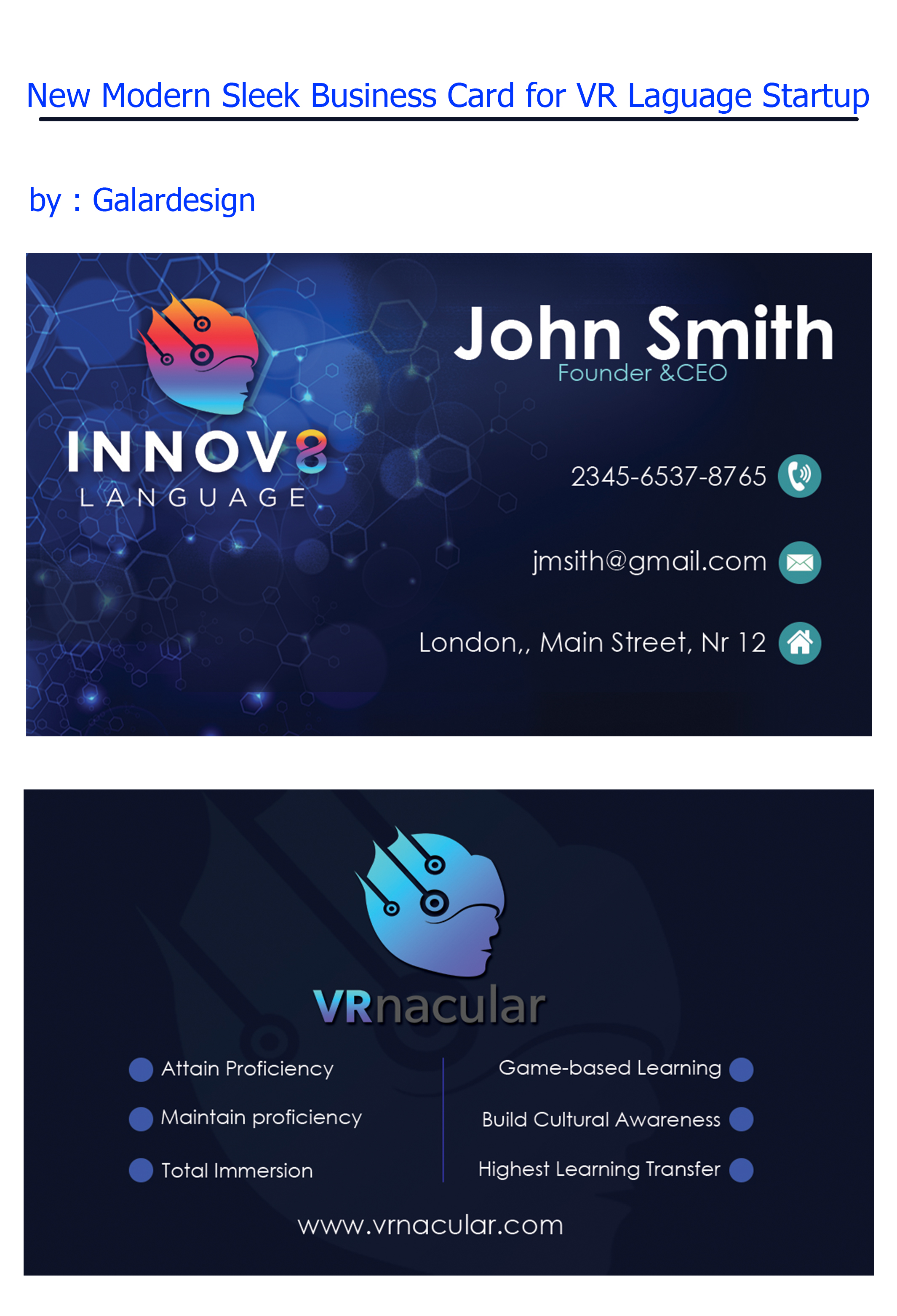 Business Card Design by Rizqi 3 for this project | Design #22424561