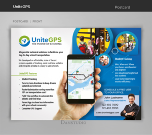 Postcard Design by danstudio for UniteGPS LLC | Design: #22417832