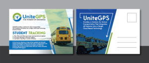 Postcard Design by Deziners Zone for UniteGPS LLC | Design: #22418602