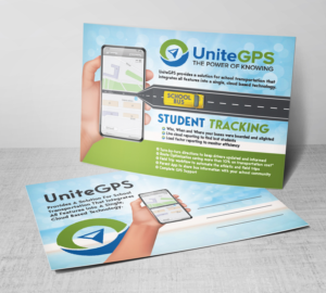 Postcard Design by Deziners Zone for UniteGPS LLC | Design: #22418604