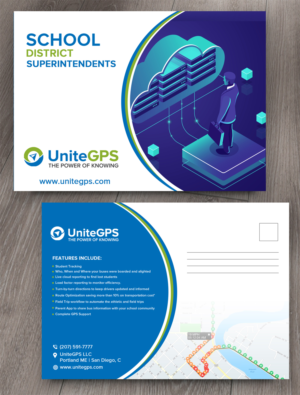 Postcard Design by Pictorial for UniteGPS LLC | Design #22417465