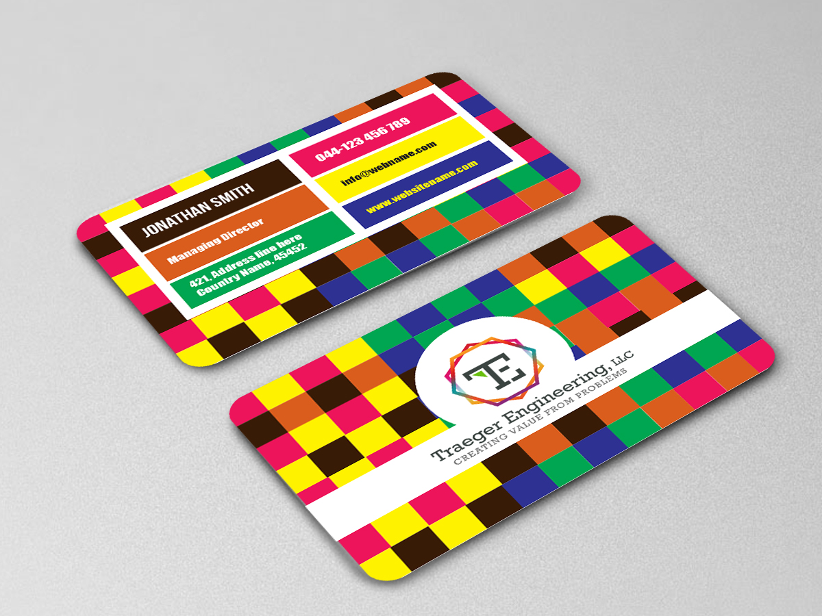 Business Card Design by Creations Box 2015 for Traeger Engineering | Design #22484019