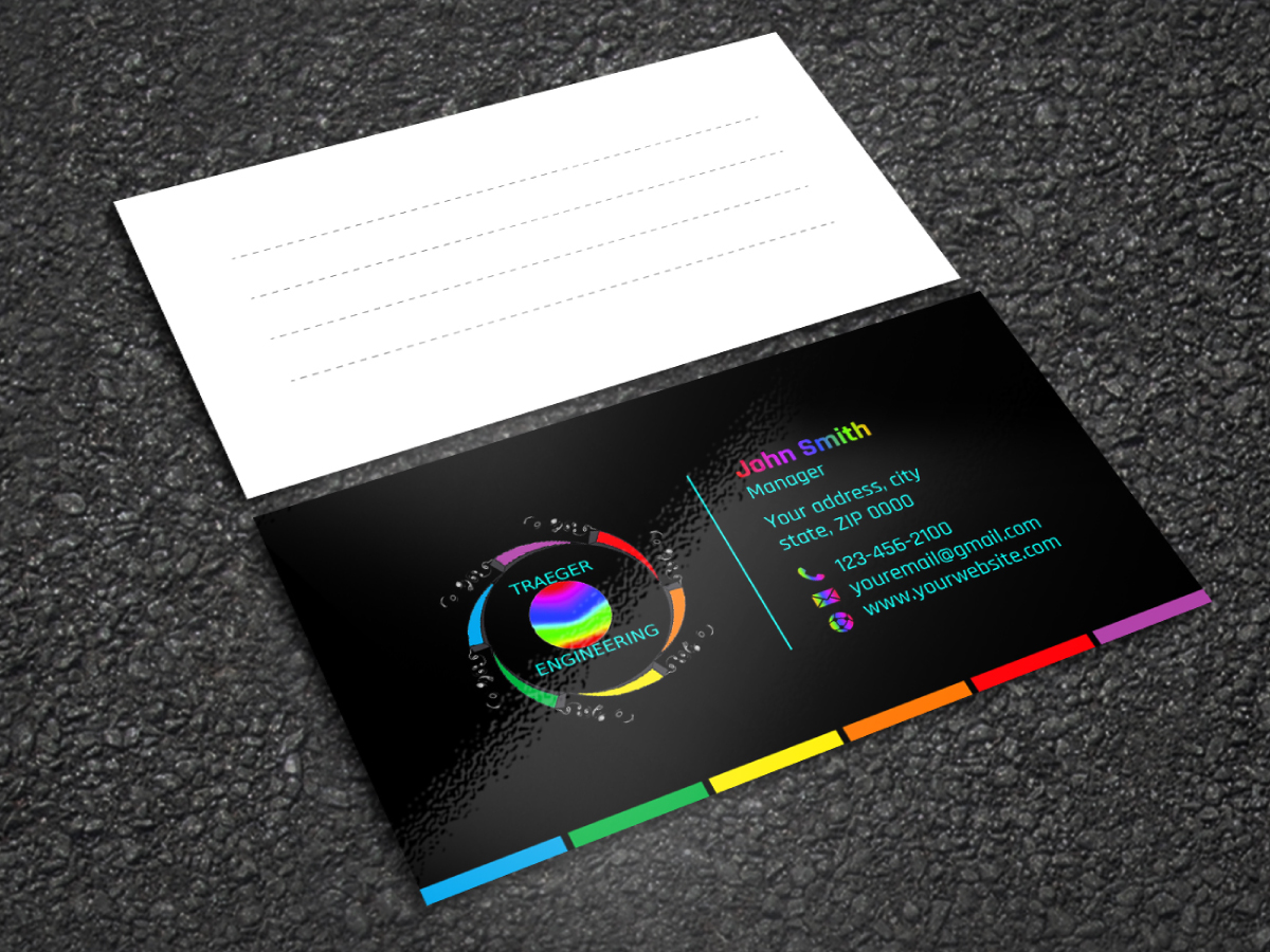Business Card Design by LAXMI DESIGNHUB for Traeger Engineering | Design #22437690