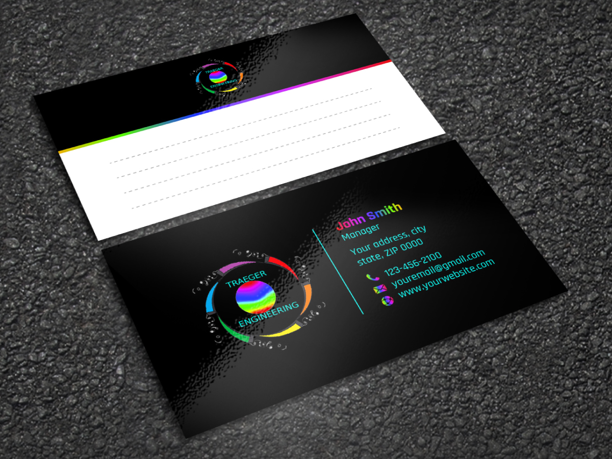 Business Card Design by LAXMI DESIGNHUB for Traeger Engineering | Design #22437692