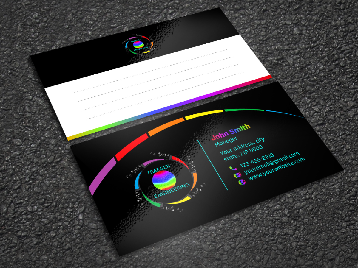 Business Card Design by LAXMI DESIGNHUB for Traeger Engineering | Design #22437693