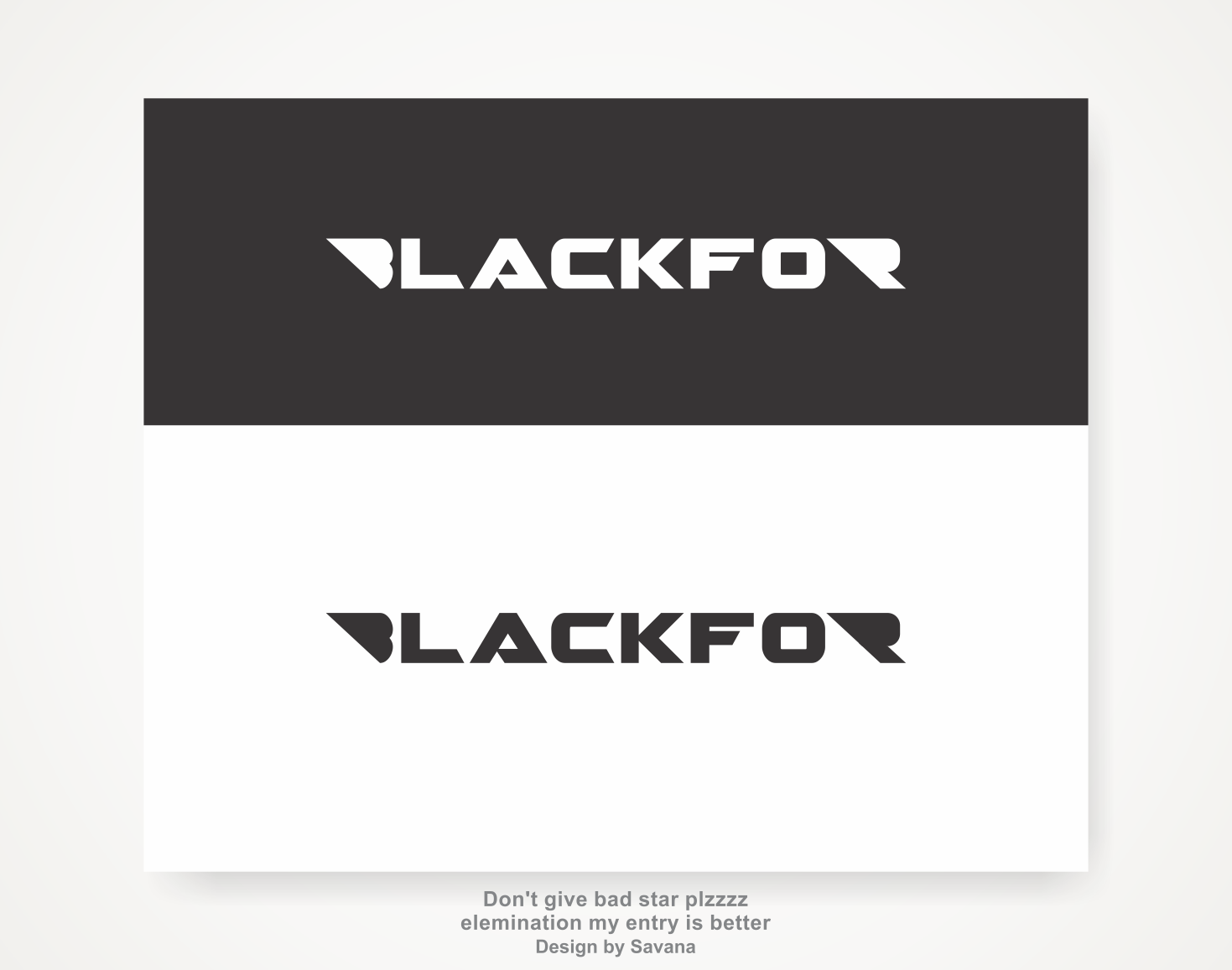 Logo Design by Savana for Blackfor | Design #22441173