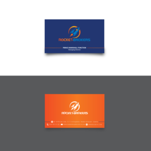 Business Card Design by sumanbanikbd2014 for ROCKET BROKERS | Design: #22427027