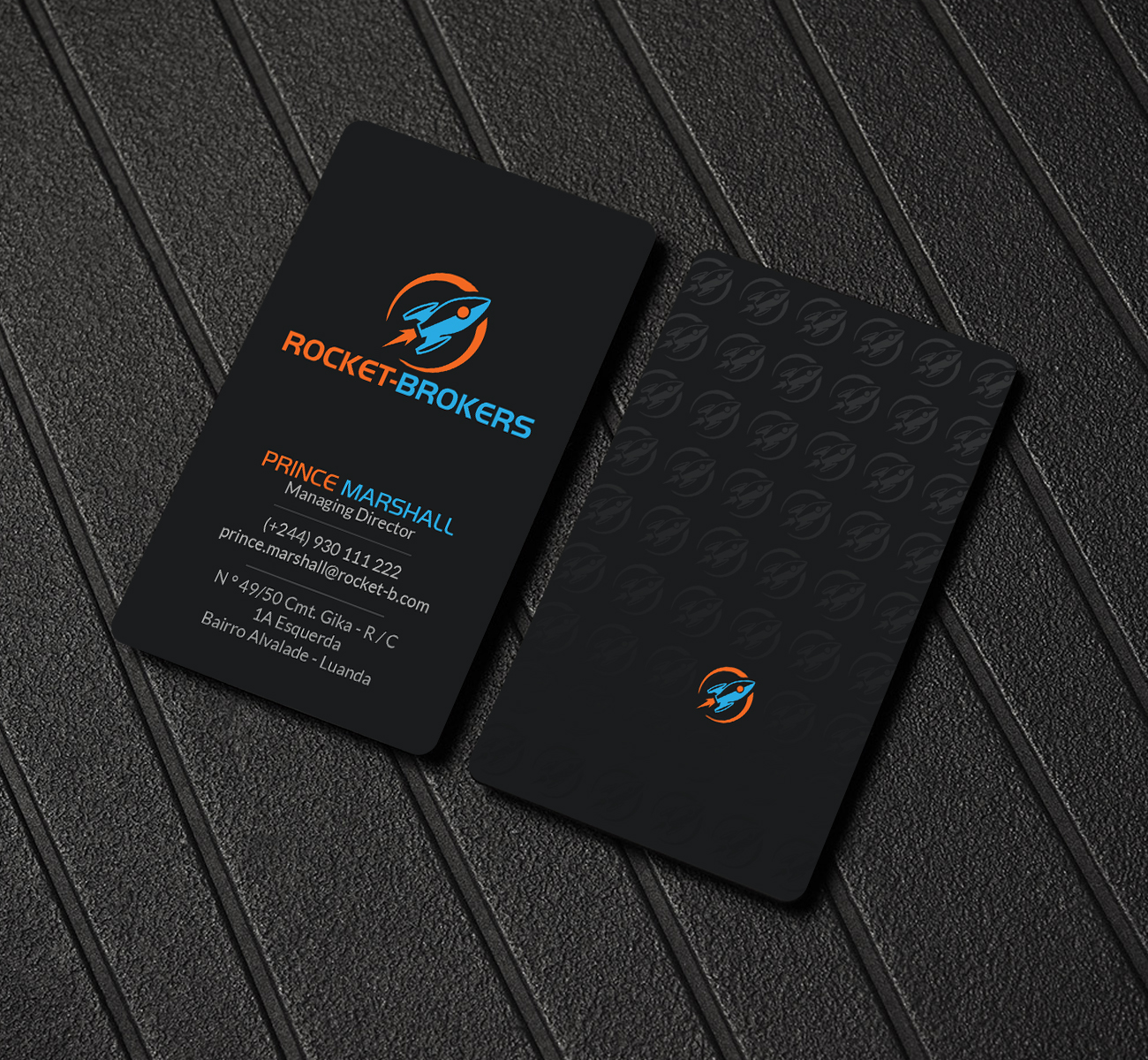 Business Card Design by Creations Box 2015 for ROCKET BROKERS | Design #22417954