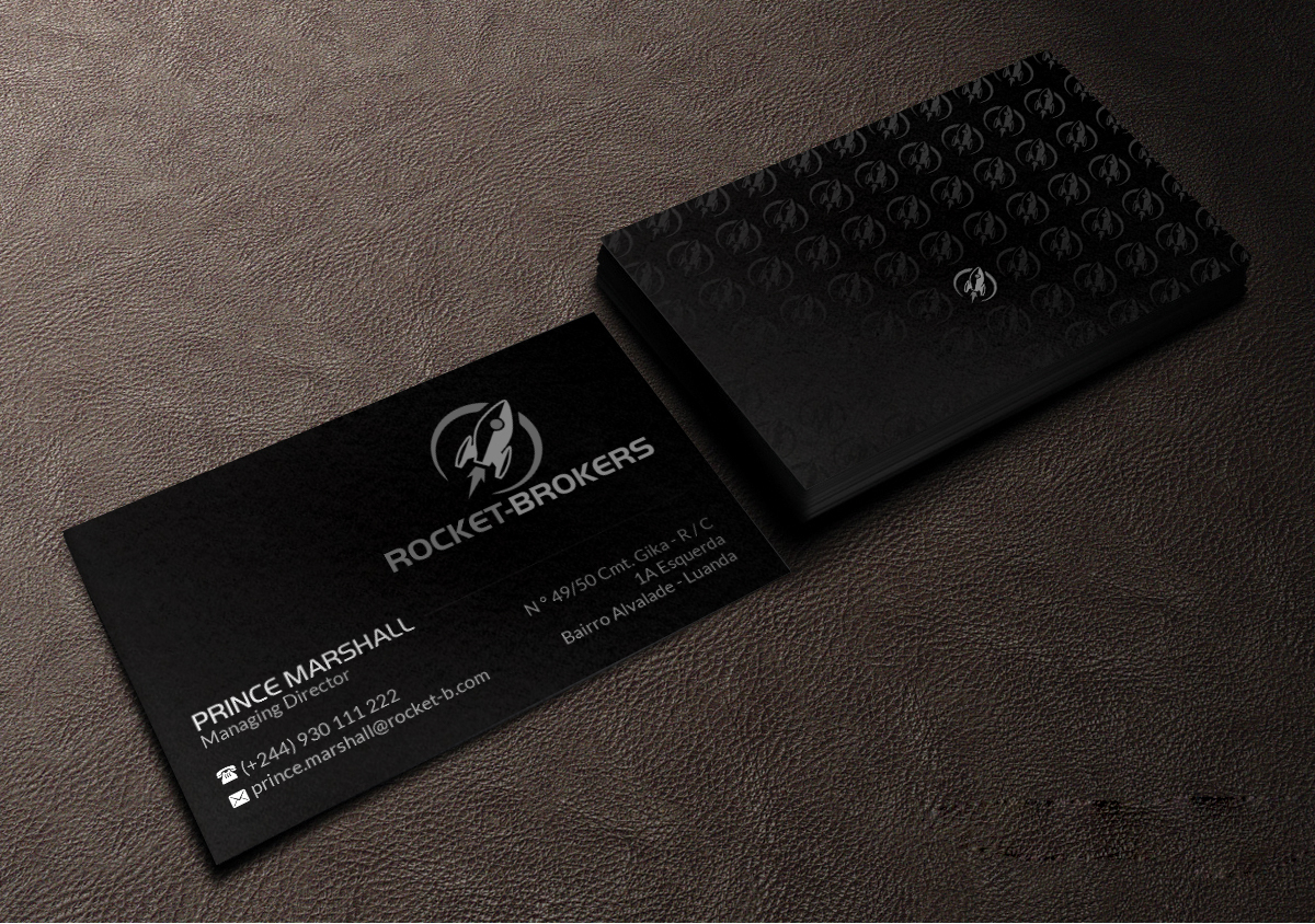 Business Card Design by Creations Box 2015 for ROCKET BROKERS | Design #22422556