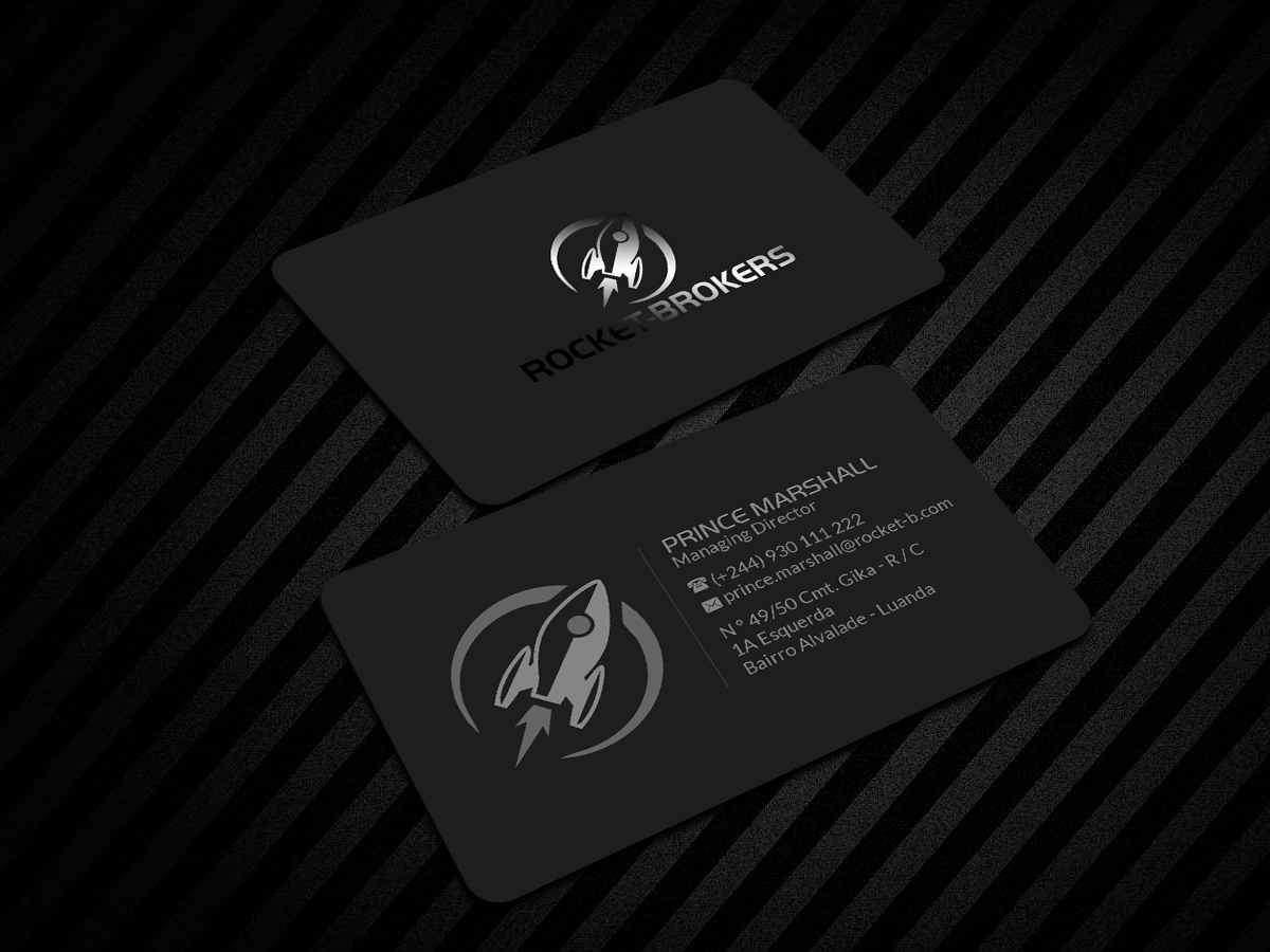 Business Card Design by Creations Box 2015 for ROCKET BROKERS | Design #22422564