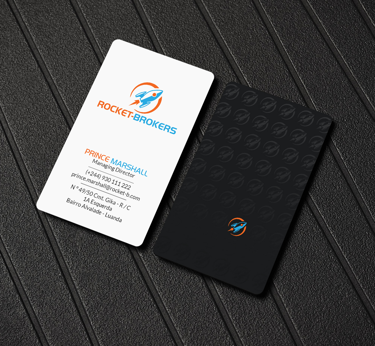 Business Card Design by Creations Box 2015 for ROCKET BROKERS | Design #22422565