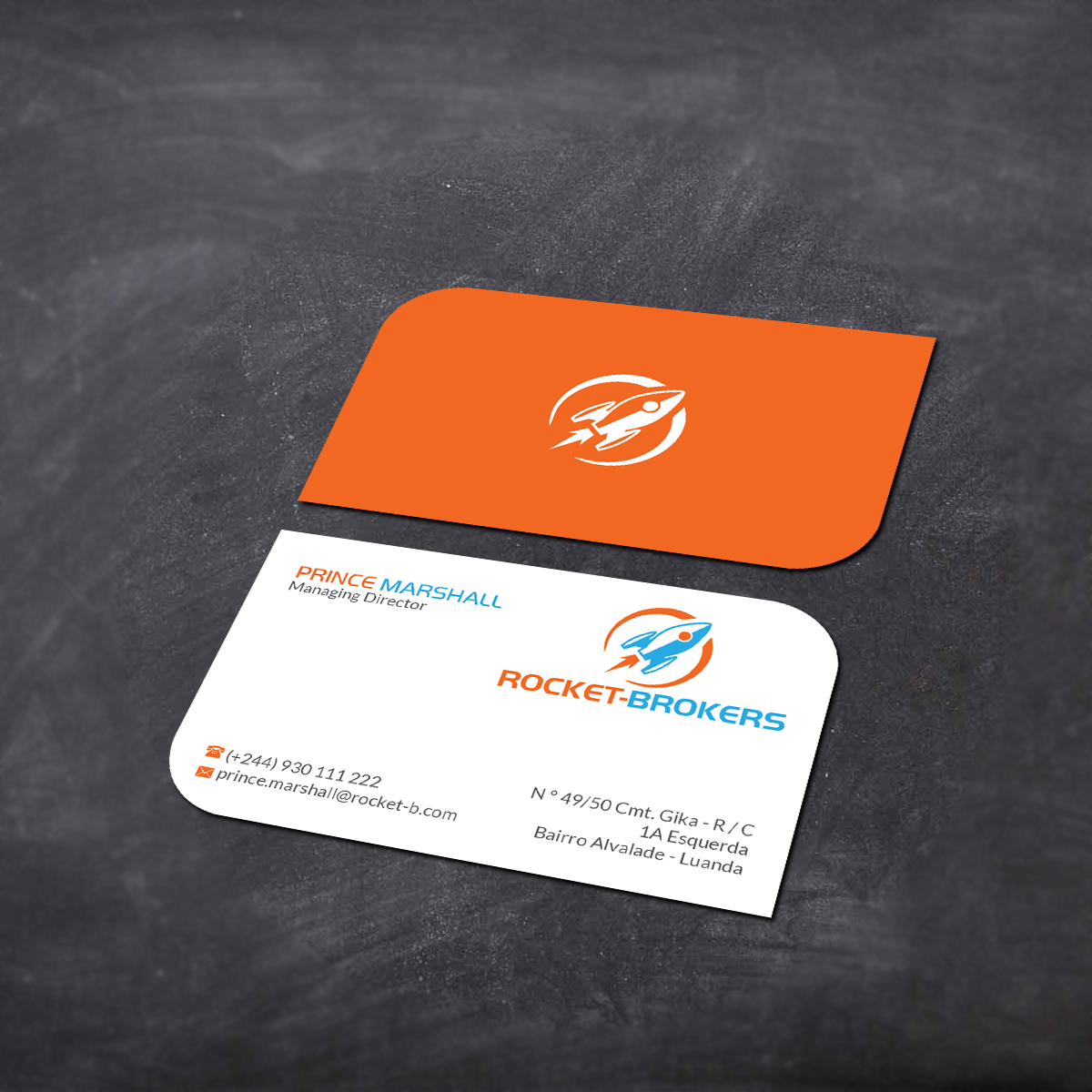 Business Card Design by Creations Box 2015 for ROCKET BROKERS | Design #22422566