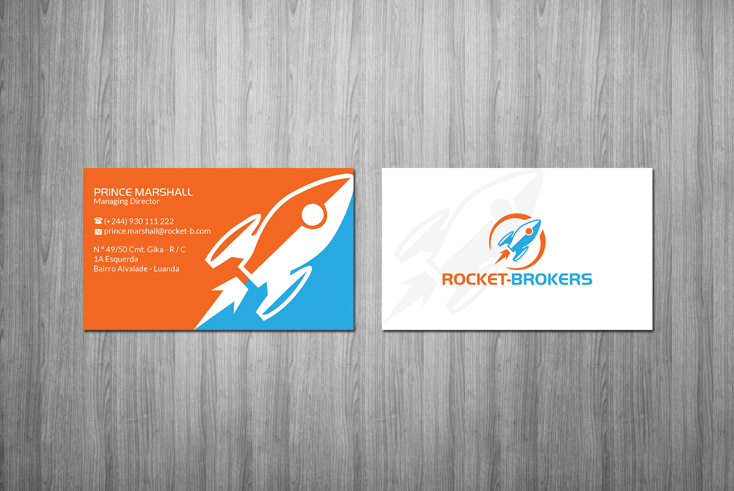 Visitenkarten-Design von Creations Box 2015 für ROCKET BROKERS | Design #22422569