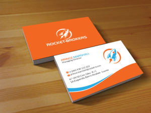 Business Card Design by Creations Box 2015 for ROCKET BROKERS | Design: #22428612