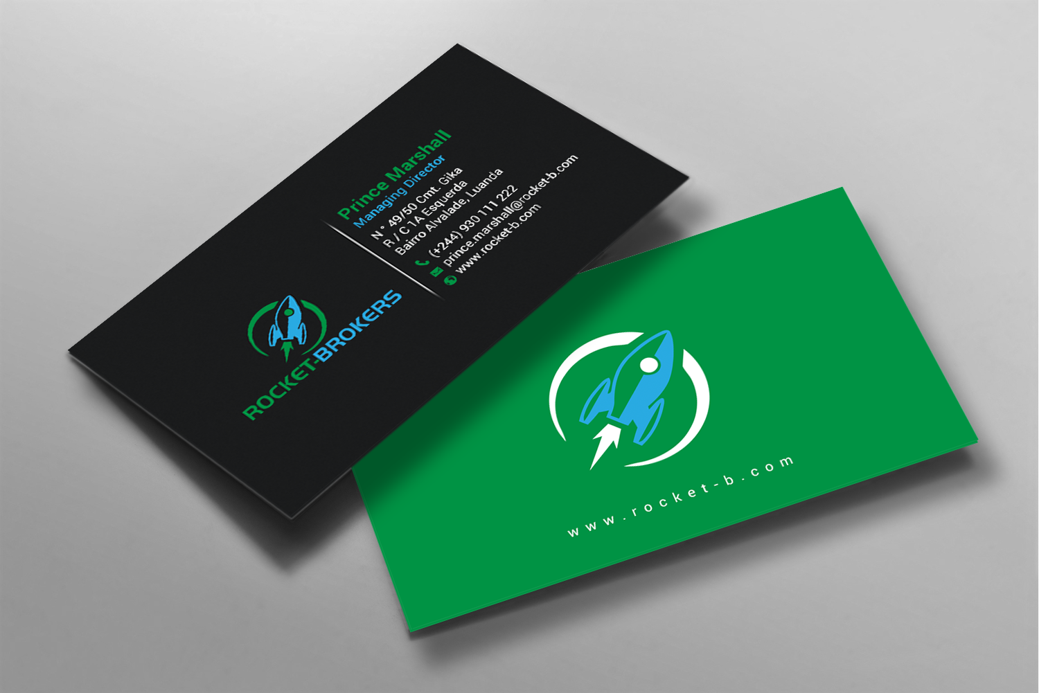 Business Card Design by chandrayaan.creative for ROCKET BROKERS | Design #22416785