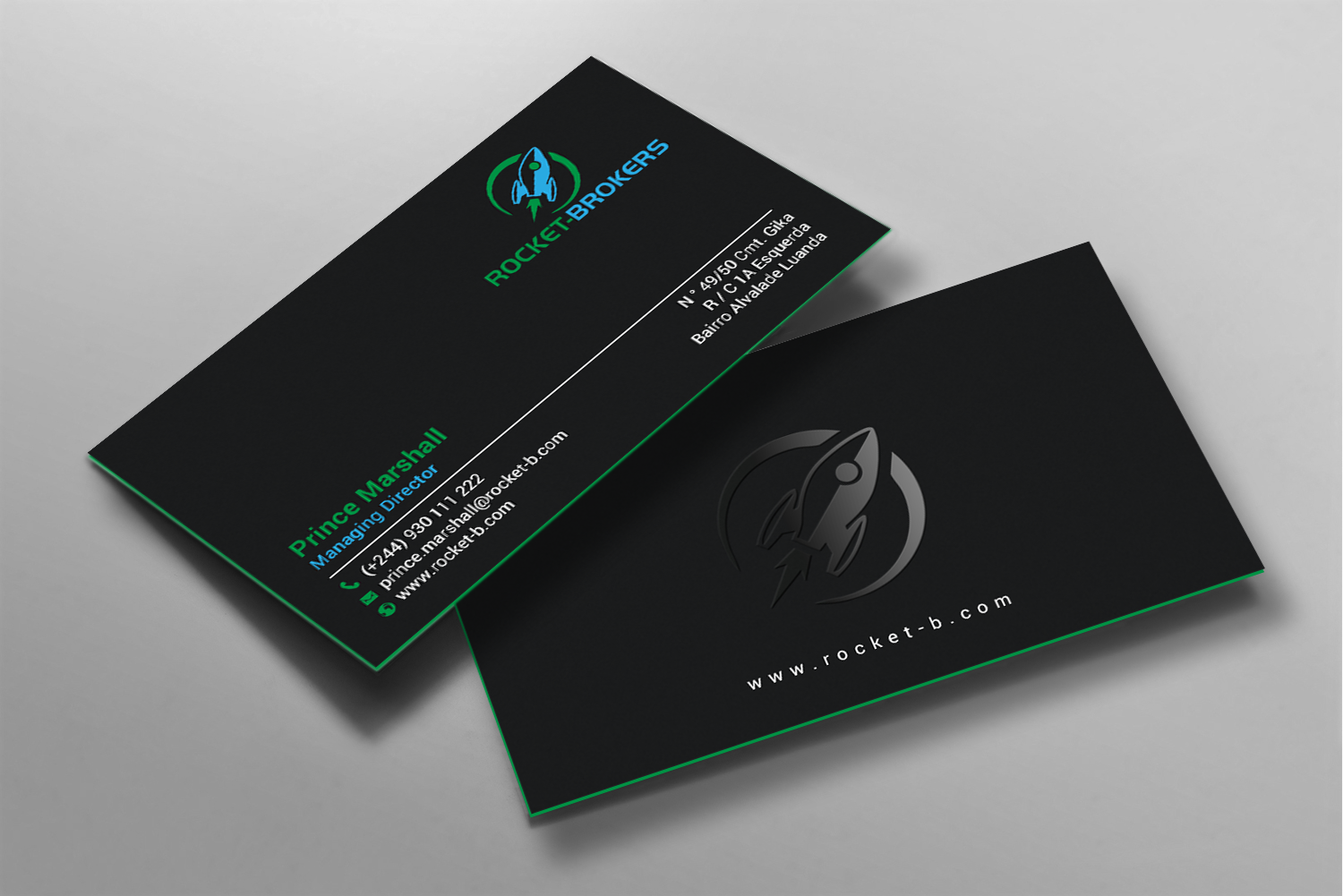 Business Card Design by chandrayaan.creative for ROCKET BROKERS | Design #22416802