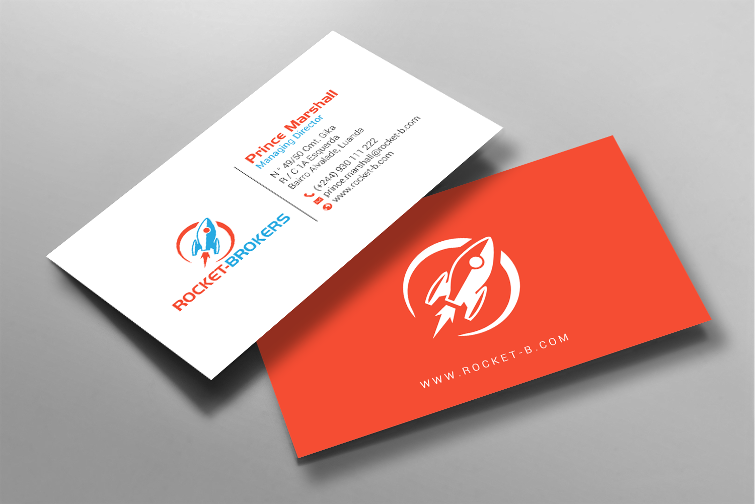 Design de Carte de Visite par chandrayaan.creative pour ROCKET BROKERS | Design #22419479