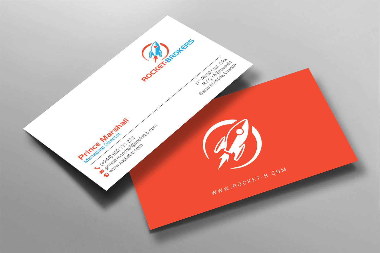 Design de Carte de Visite par chandrayaan.creative pour ROCKET BROKERS | Design #22419481