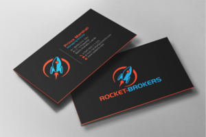 Business Card Design by chandrayaan.creative for ROCKET BROKERS | Design: #22419628