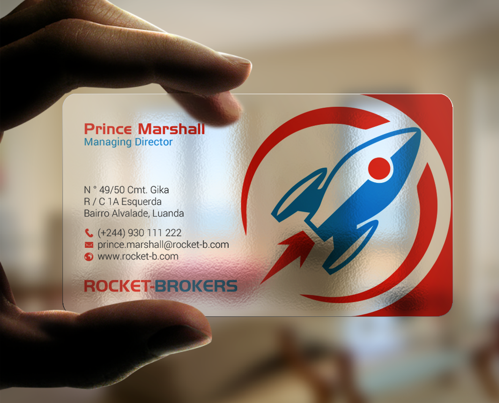 Visitenkarten-Design von chandrayaan.creative für ROCKET BROKERS | Design #22419632