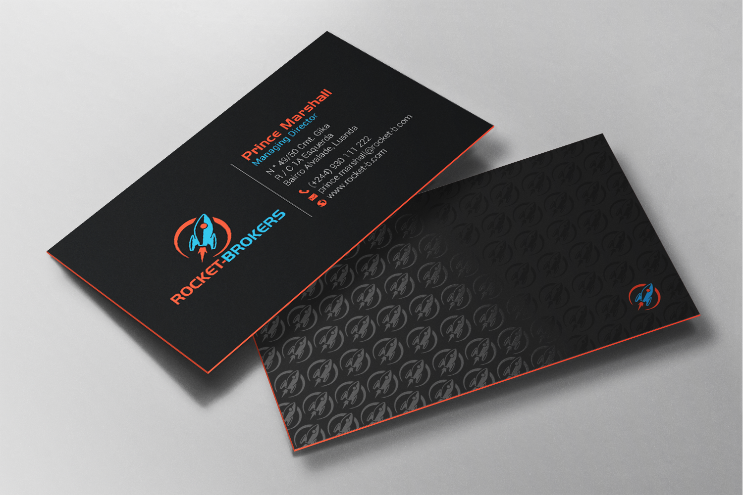 Design de Carte de Visite par chandrayaan.creative pour ROCKET BROKERS | Design #22436975