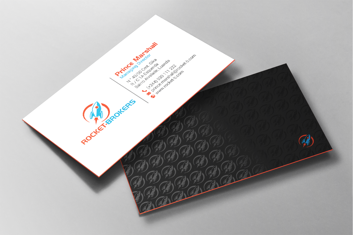 Design de Carte de Visite par chandrayaan.creative pour ROCKET BROKERS | Design #22436976