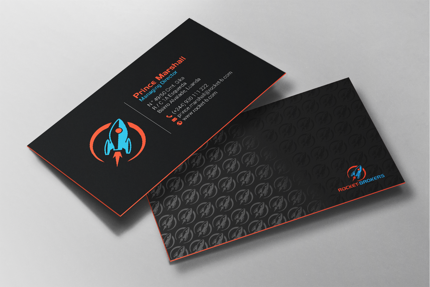 Design de Carte de Visite par chandrayaan.creative pour ROCKET BROKERS | Design #22436977