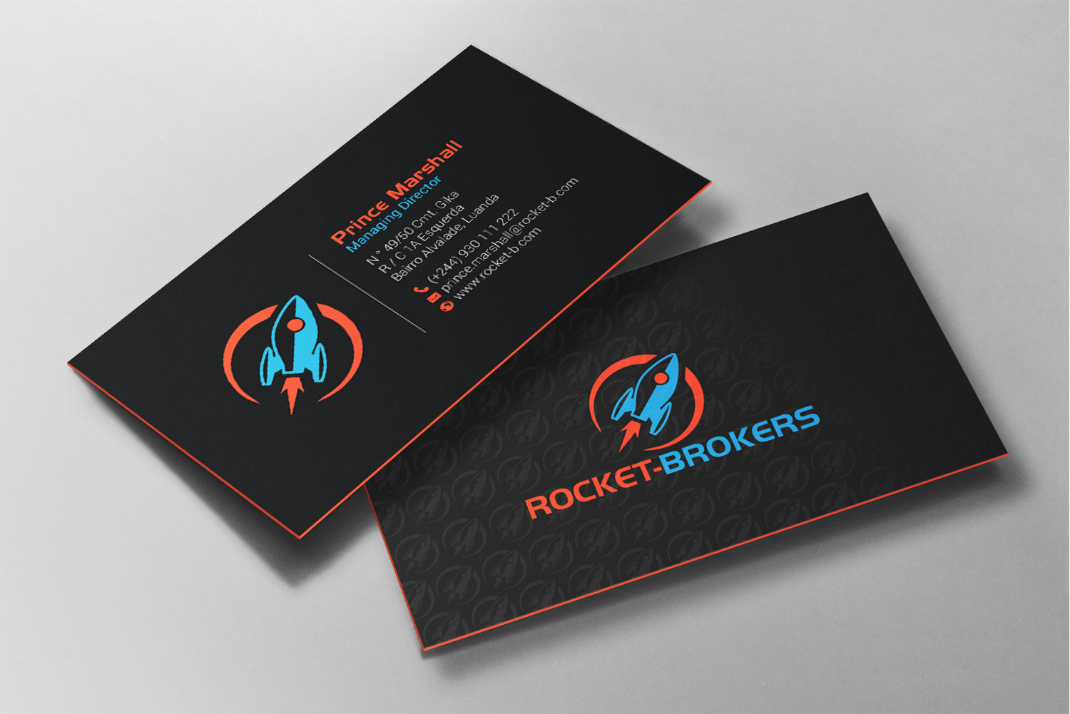 Business Card Design by chandrayaan.creative for ROCKET BROKERS | Design #22436978