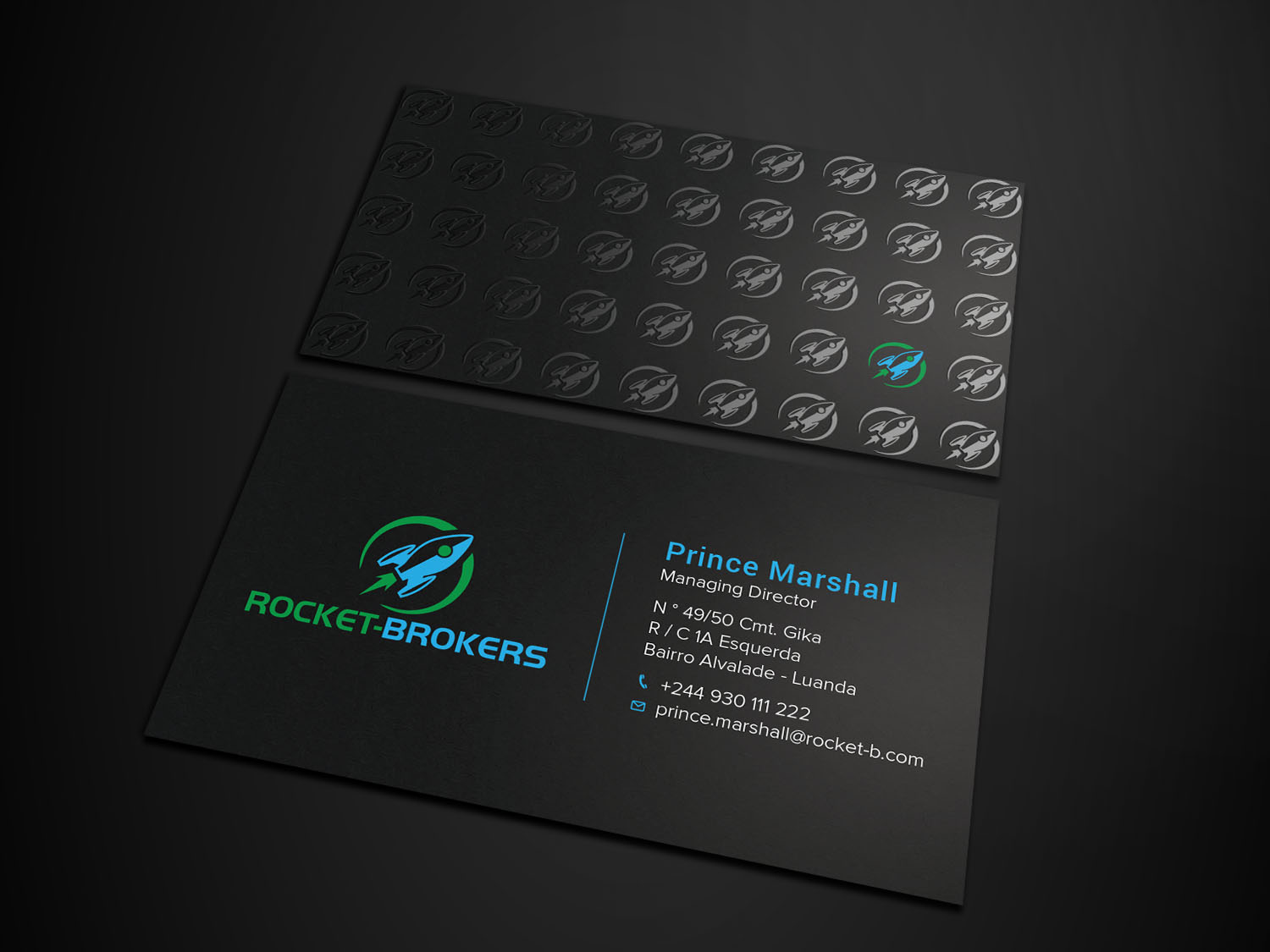 Diseño de Tarjeta de Presentación por Tripti Ranjan Gain para ROCKET BROKERS | Diseño #22415880