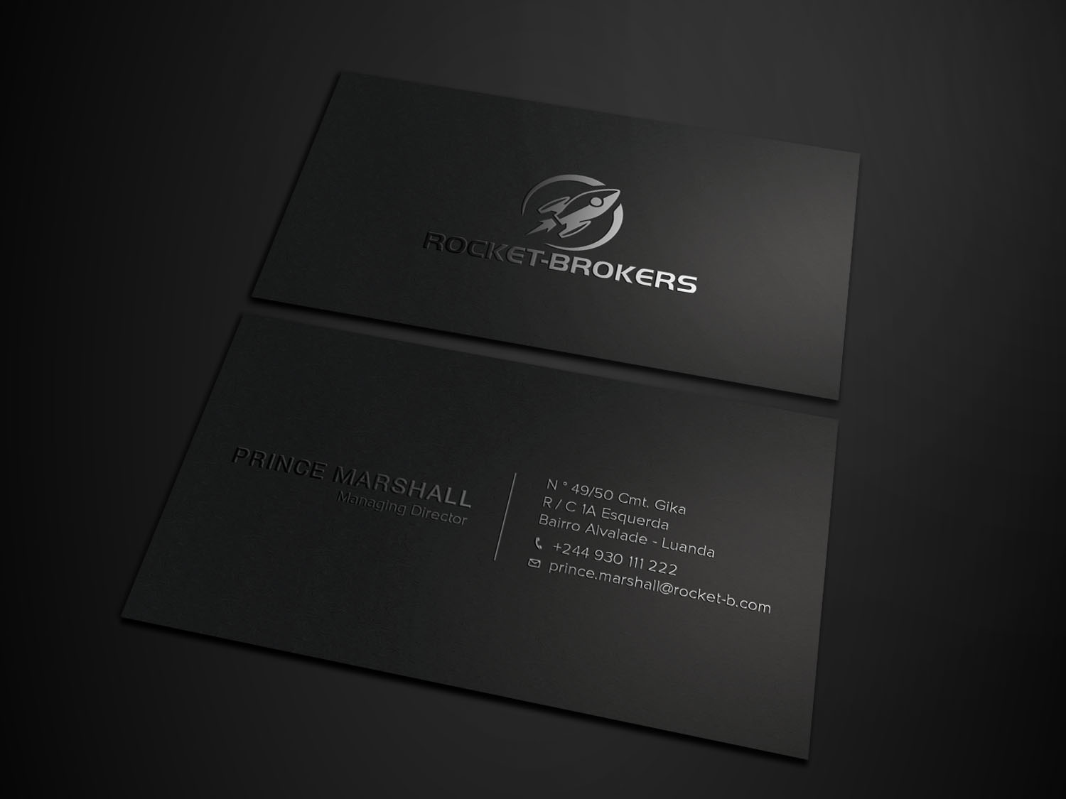 Diseño de Tarjeta de Presentación por Tripti Ranjan Gain para ROCKET BROKERS | Diseño #22415884