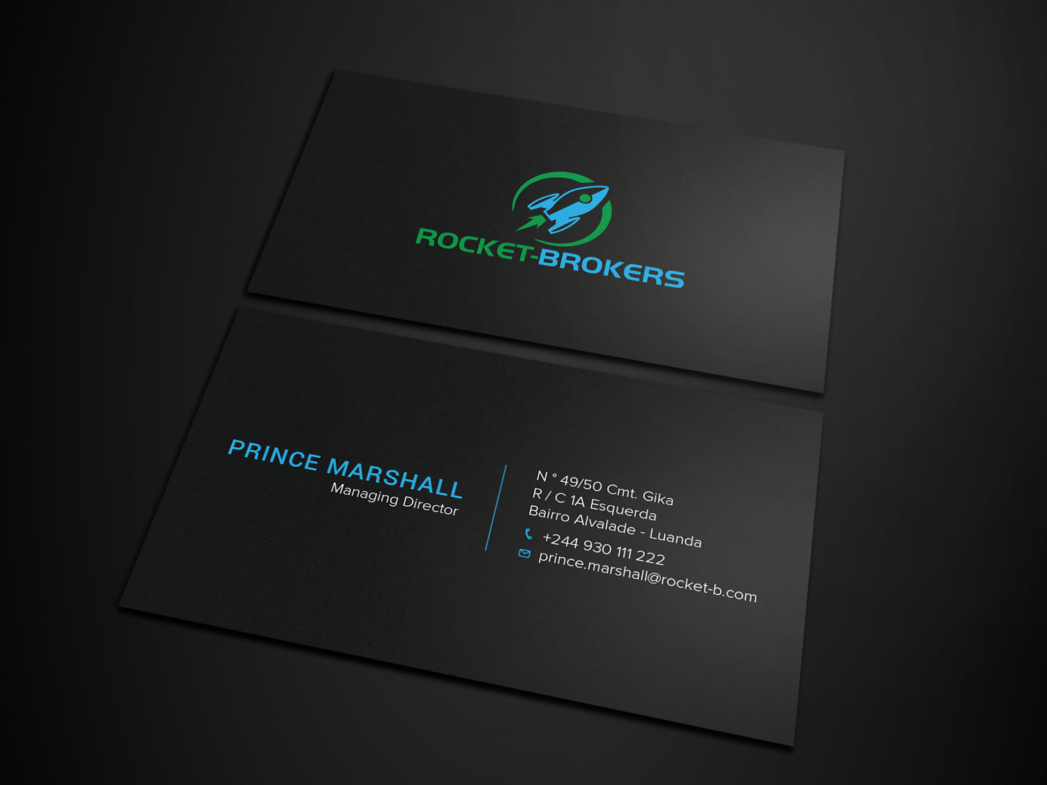 Business Card Design by Tripti Ranjan Gain for ROCKET BROKERS | Design #22415886