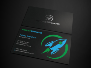 Business Card Design by Tripti Ranjan Gain for ROCKET BROKERS | Design: #22415891