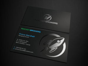 Business Card Design by Tripti Ranjan Gain for ROCKET BROKERS | Design: #22415892