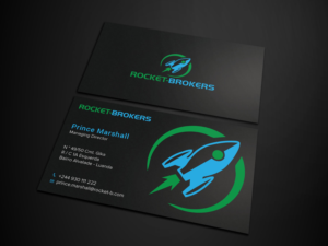 Business Card Design by Tripti Ranjan Gain for ROCKET BROKERS | Design: #22415893
