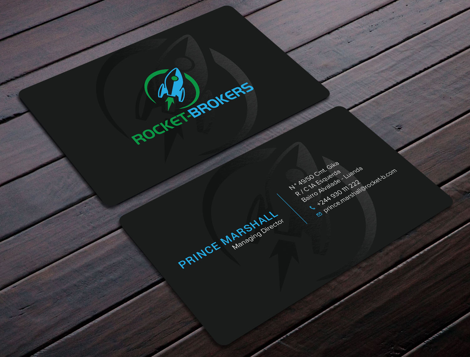 Business Card Design by Tripti Ranjan Gain for ROCKET BROKERS | Design #22415895