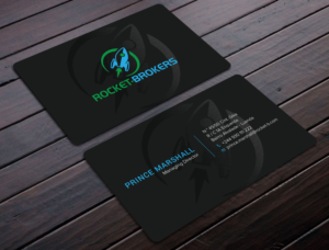 Business Card Design by Tripti Ranjan Gain for ROCKET BROKERS | Design: #22415895