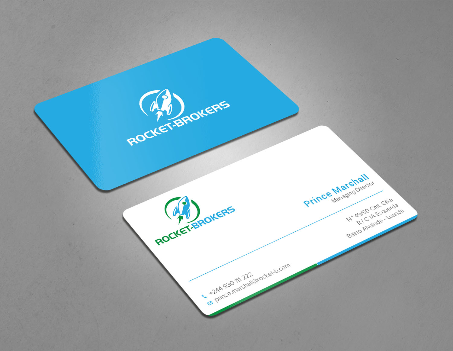 Business Card Design by Tripti Ranjan Gain for ROCKET BROKERS | Design #22416995