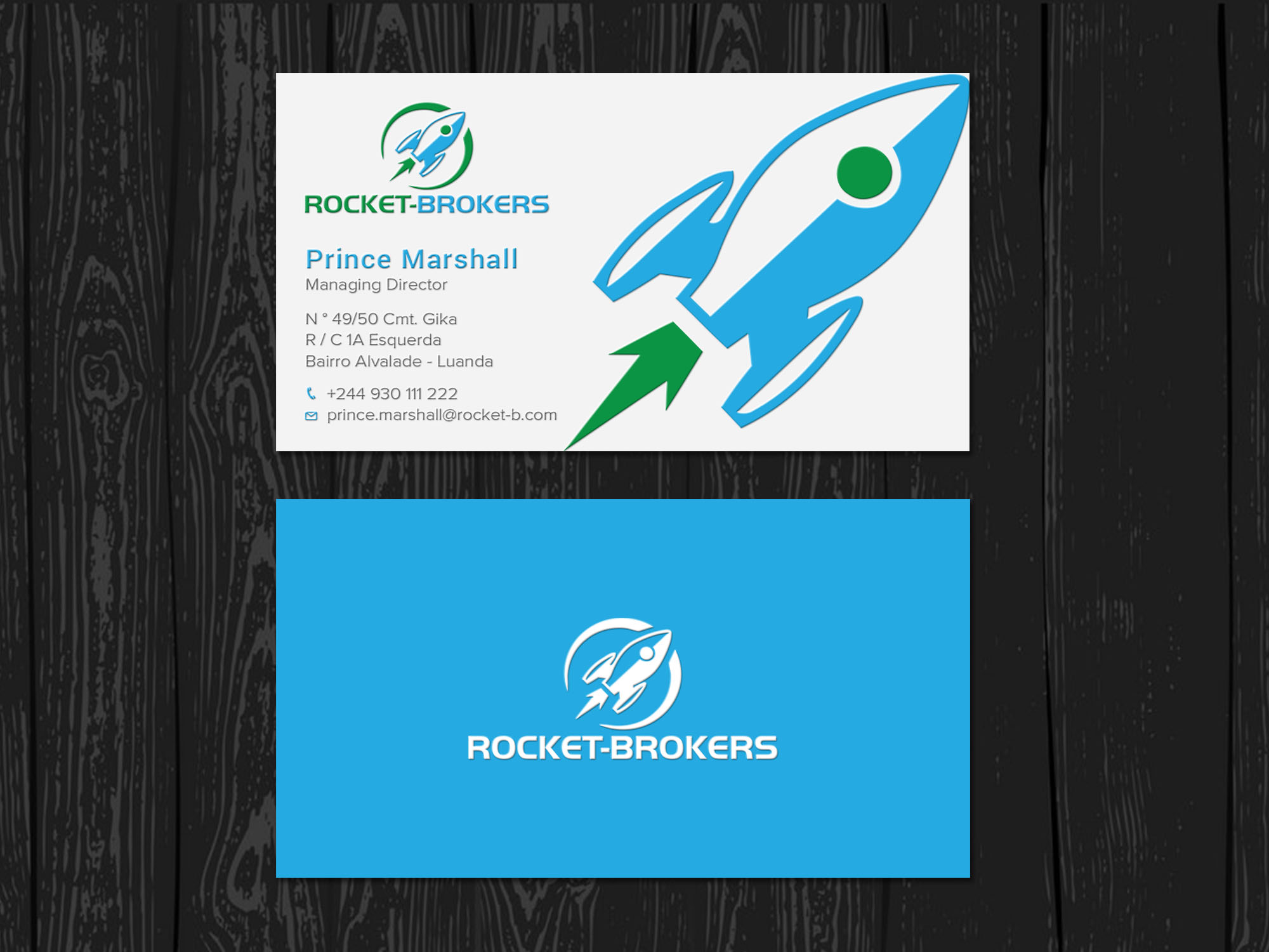 Design de Carte de Visite par Tripti Ranjan Gain pour ROCKET BROKERS | Design #22417001