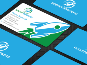 Business Card Design by Tripti Ranjan Gain for ROCKET BROKERS | Design: #22417002