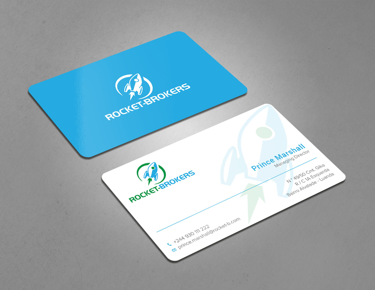 Design de Carte de Visite par Tripti Ranjan Gain pour ROCKET BROKERS | Design #22417003