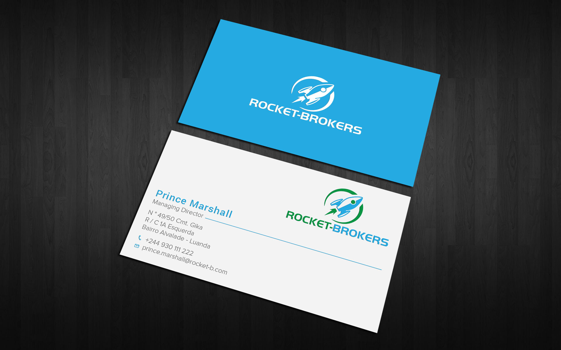 Business Card Design by Tripti Ranjan Gain for ROCKET BROKERS | Design #22417004
