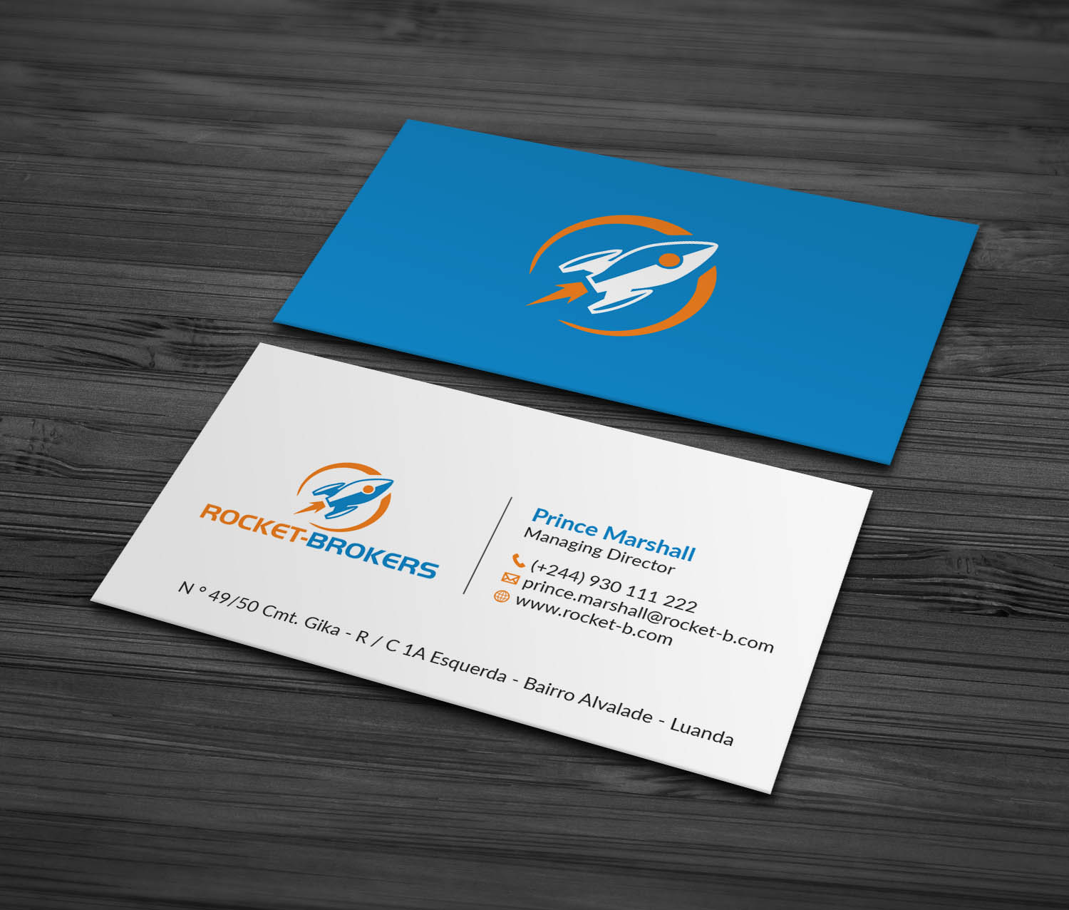 Visitenkarten-Design von MDesign für ROCKET BROKERS | Design #22436521