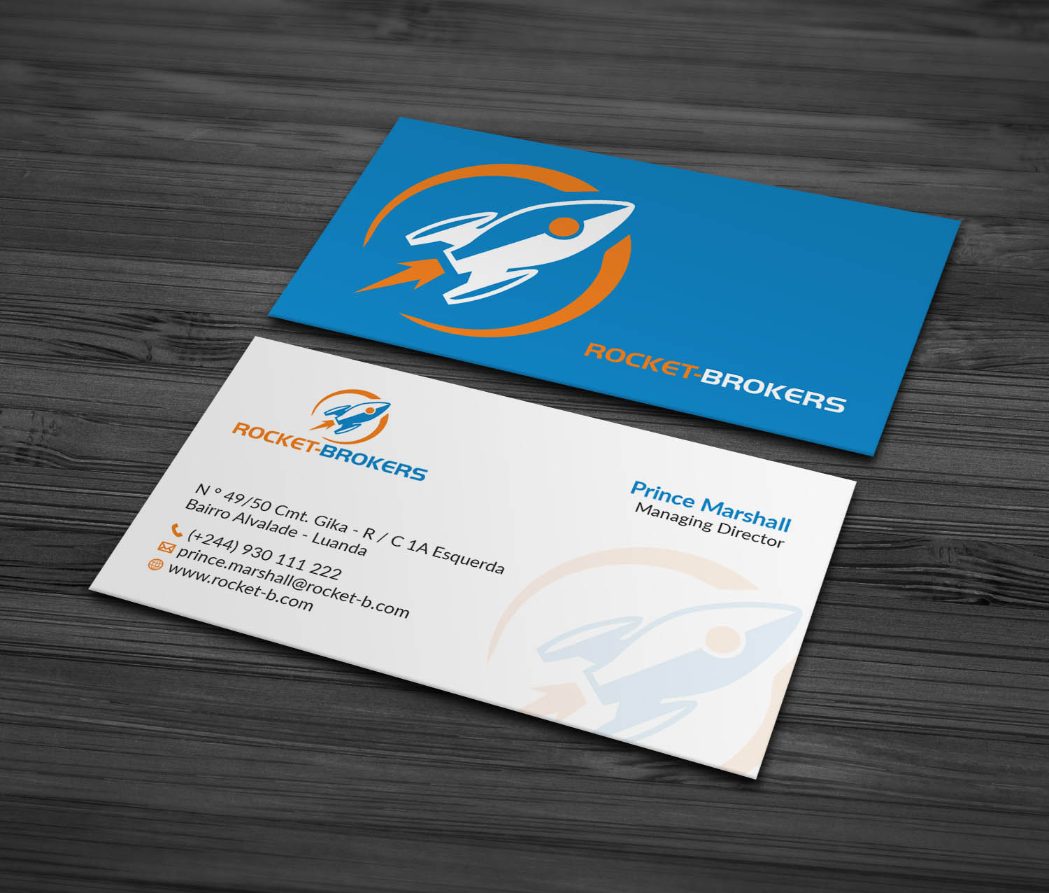 Diseño de Tarjeta de Presentación por MDesign para ROCKET BROKERS | Diseño #22436524