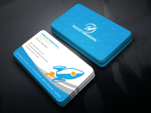 Business Card Design by Bold Pixels for ROCKET BROKERS | Design: #22417635