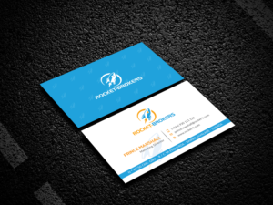 Visitenkarten-Design von Bold Pixels für ROCKET BROKERS | Design: #22417760