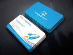Visitenkarten-Design von Bold Pixels für ROCKET BROKERS | Design: #22420828