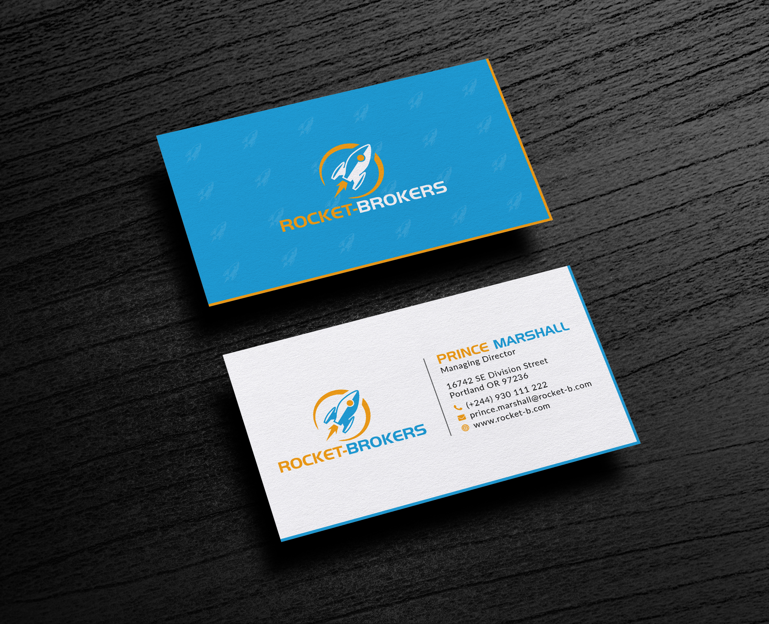 Diseño de Tarjeta de Presentación por Bold Pixels para ROCKET BROKERS | Diseño #22420881