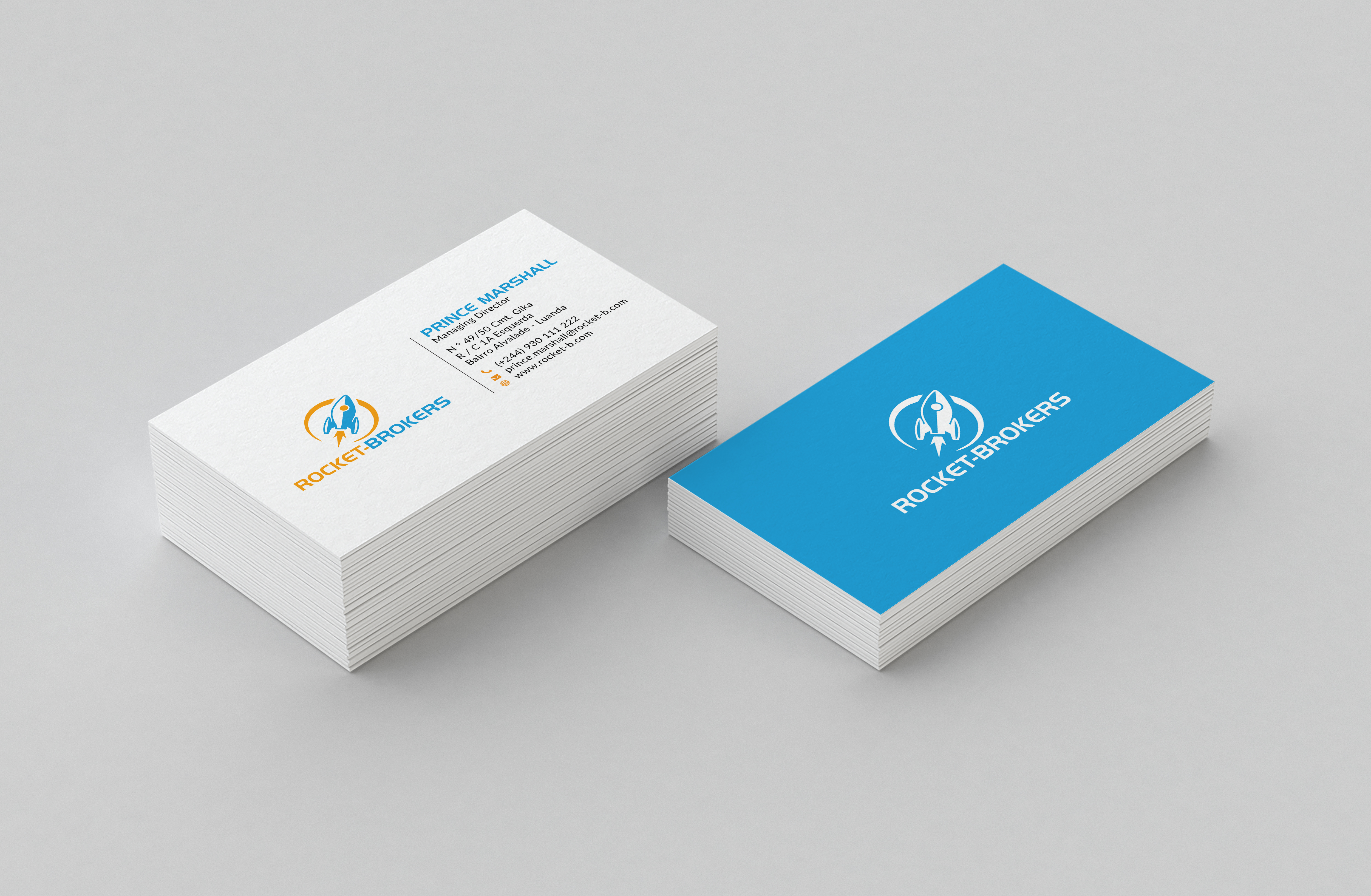 Diseño de Tarjeta de Presentación por Bold Pixels para ROCKET BROKERS | Diseño #22425057