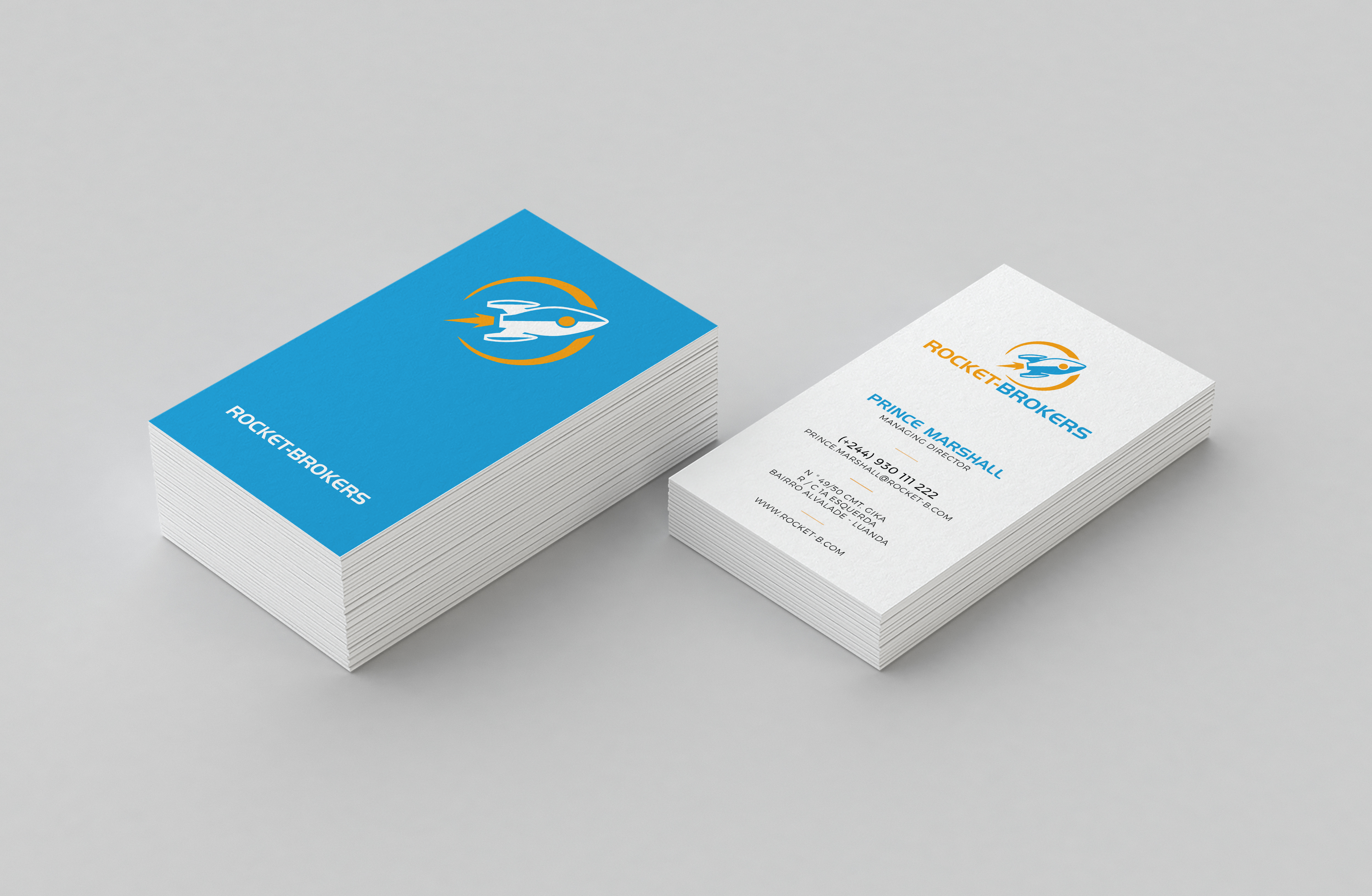 Diseño de Tarjeta de Presentación por Bold Pixels para ROCKET BROKERS | Diseño #22425308
